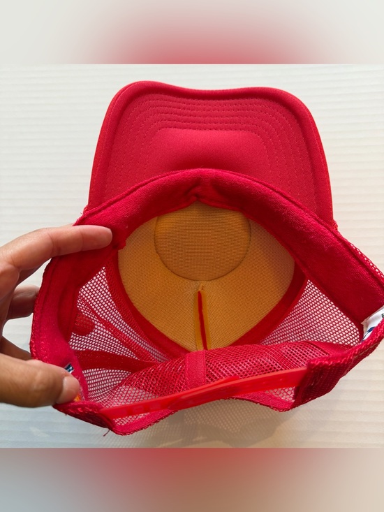Aviator Nation Malibu Red Mesh Trucker Hat main image 4